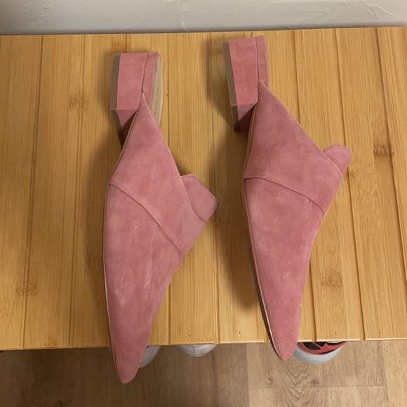 Marlee Suede Point-toe Mules In Rose - Picture 5 of 8